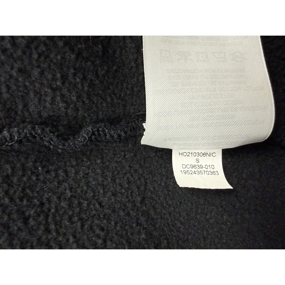 Jordan Brand Mens Small Black Gray Graphic Fleece Pullover Hoodie Jumpman Logo